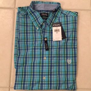 Men’s big and tall chaps button down shirt